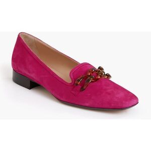 Tuckernuck Loafer Size 9 Pink Fuchsia Lily Tort Link  Slip On Suede